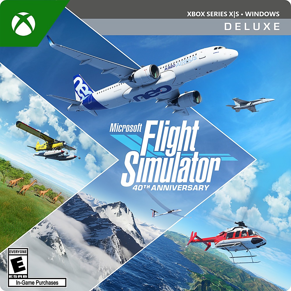 Flight Simulator: 40th Anniversary Deluxe Edition Xbox Series X, Xbox  Series S, Windows [Digital] G7Q-00134 - Best Buy