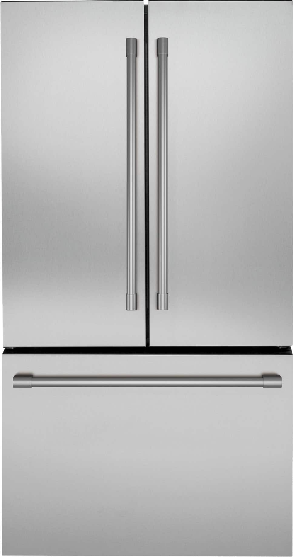 Monogram - 23.1 Cu. Ft. French Door Counter-Depth Refrigerator with TwinChill Evaporators - Stainless Steel - Front_Zoom