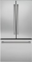 Monogram - 23.1 Cu. Ft. French Door Counter-Depth Refrigerator - Stainless steel - Front_Zoom