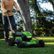 Alt View 17. Greenworks - 80 Volt 21-Inch Self-Propelled Lawn Mower (1 x 4.0Ah Battery and 1 x Charger) - Green.