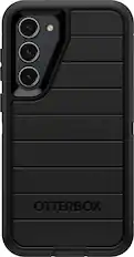 Front. OtterBox - Defender Series Pro Hard Shell for Samsung Galaxy S23+ - Black.