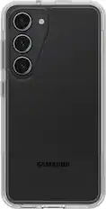 Front. OtterBox - Symmetry Series Soft Shell for Samsung Galaxy S23 - Clear.