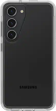 Front. OtterBox - Symmetry Series Soft Shell for Samsung Galaxy S23 - Clear.