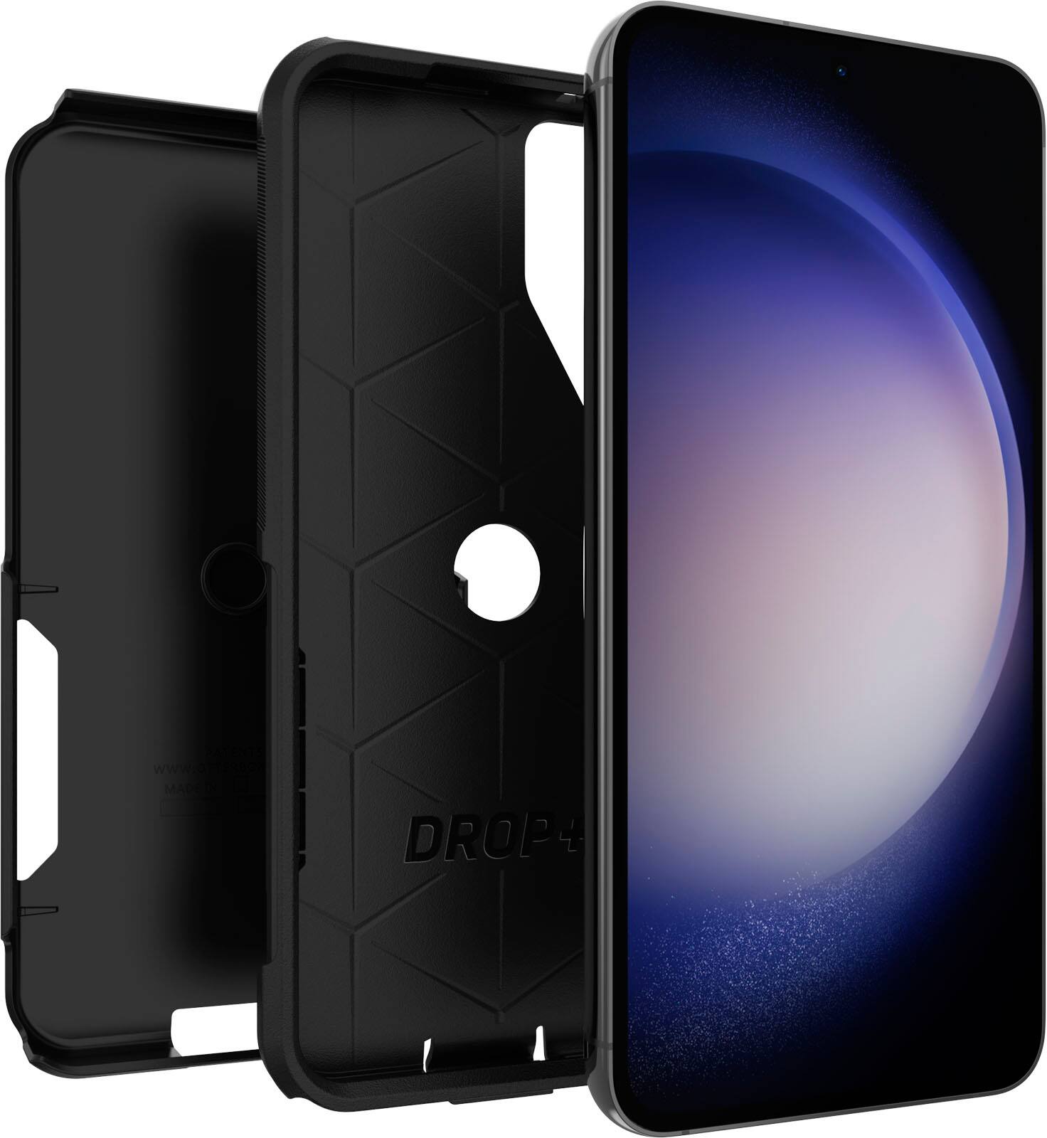 Angle. OtterBox - Commuter Series Hard Shell for Samsung Galaxy S23+ - Black.