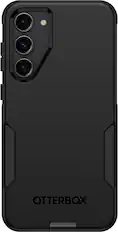 Front. OtterBox - Commuter Series Hard Shell for Samsung Galaxy S23+ - Black.