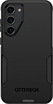 Front. OtterBox - Commuter Series Hard Shell for Samsung Galaxy S23+ - Black.