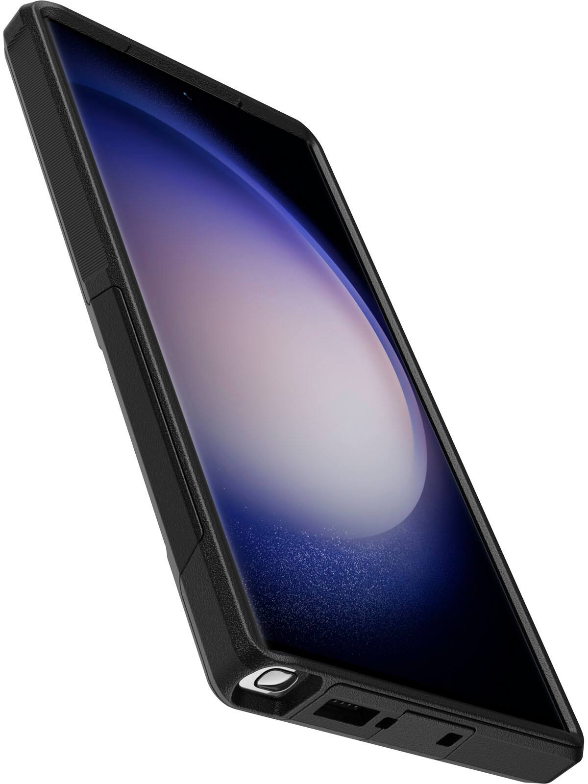 Left. OtterBox - Commuter Series Hard Shell for Samsung Galaxy S23 Ultra - Black.