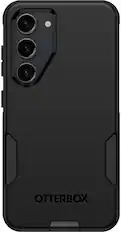 Front. OtterBox - Commuter Series Hard Shell for Samsung Galaxy S23 - Black.