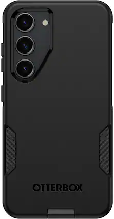 Front. OtterBox - Commuter Series Hard Shell for Samsung Galaxy S23 - Black.