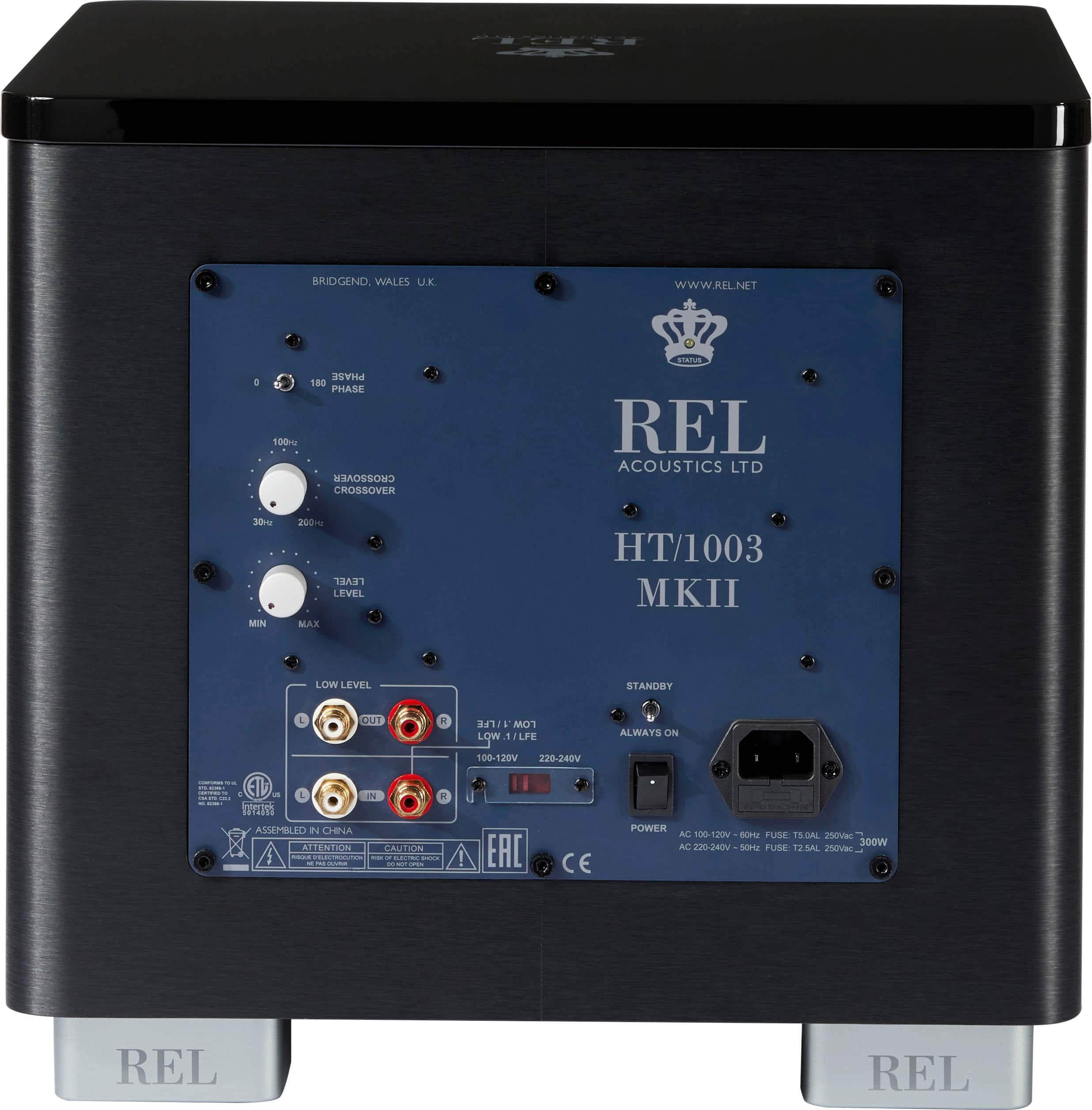 Back. REL - HT/1003 MKII Subwoofer - Black.