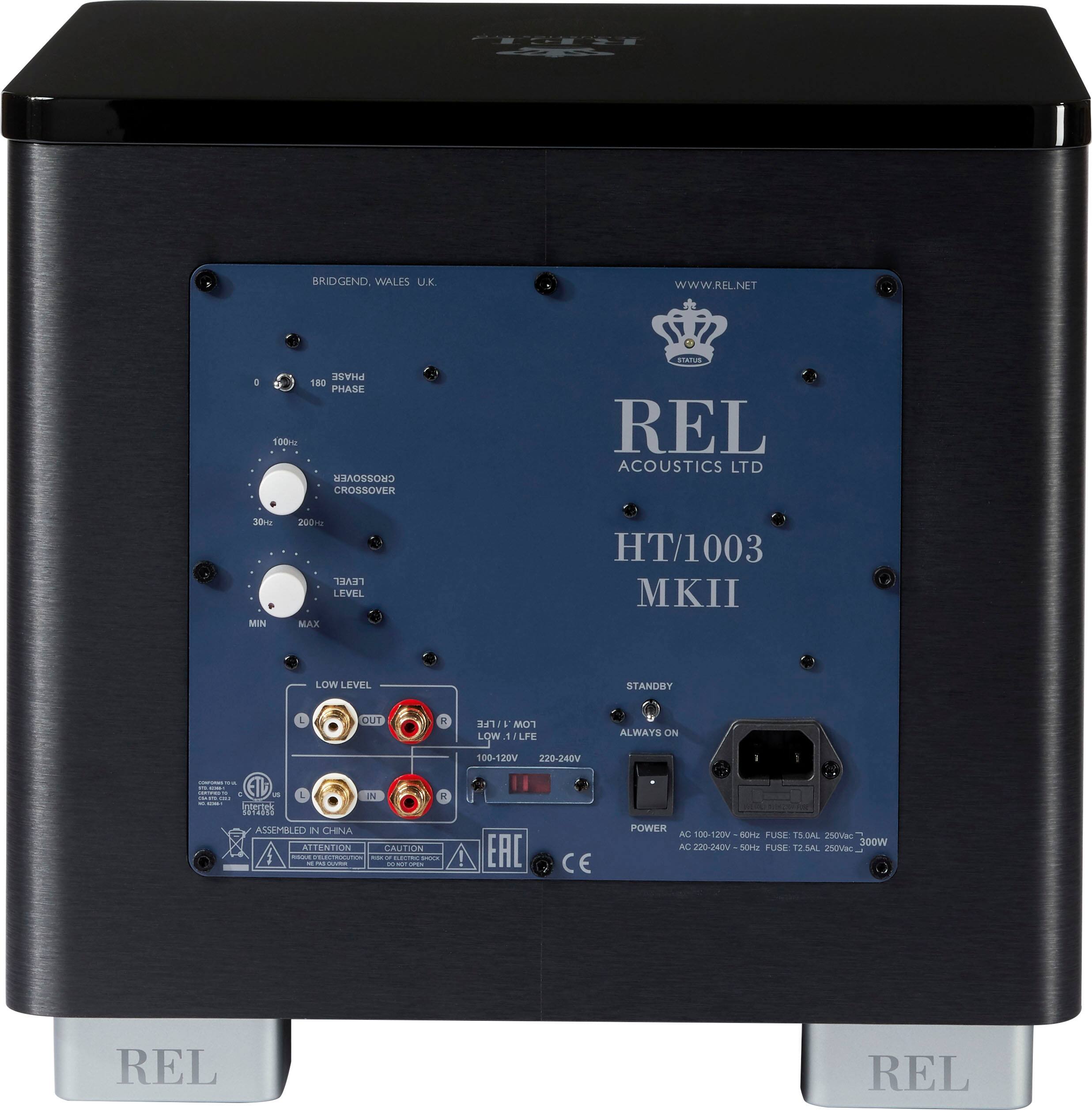 Back. REL - HT/1003 MKII Subwoofer - Black.