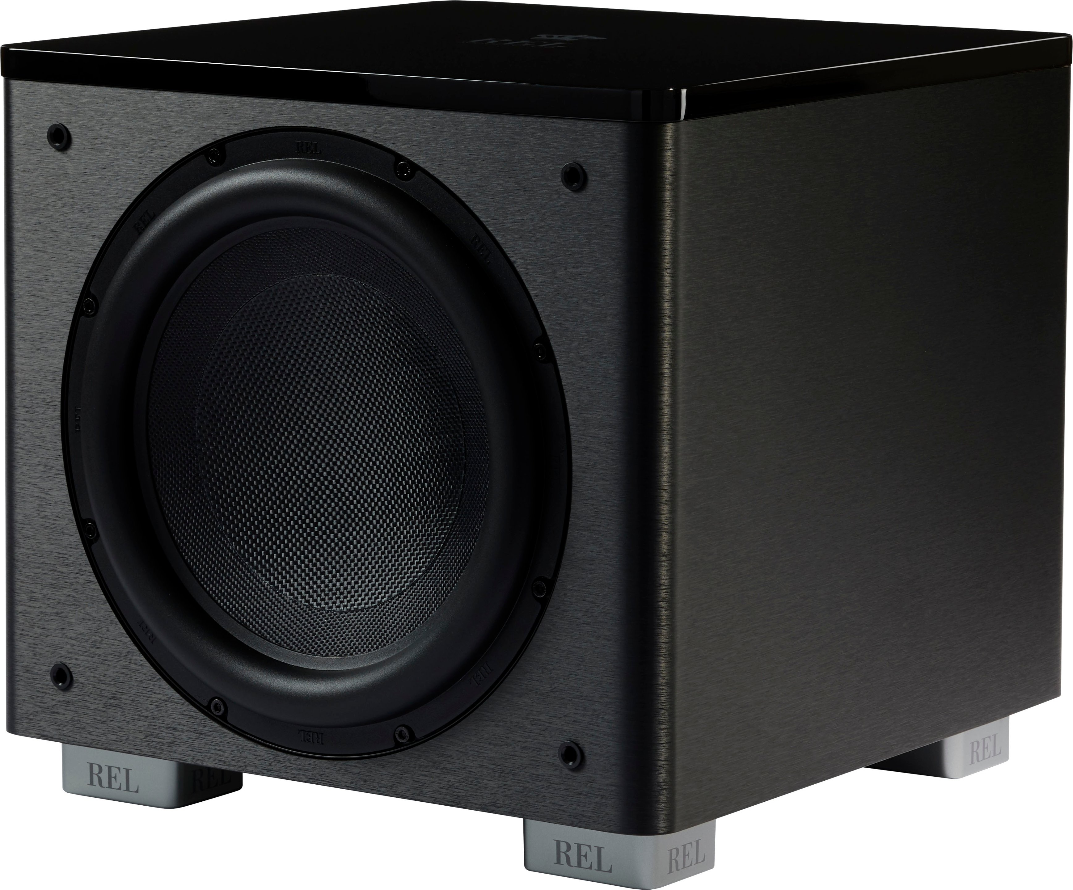 Angle View: REL - HT/1205 MKII Subwoofer - Black