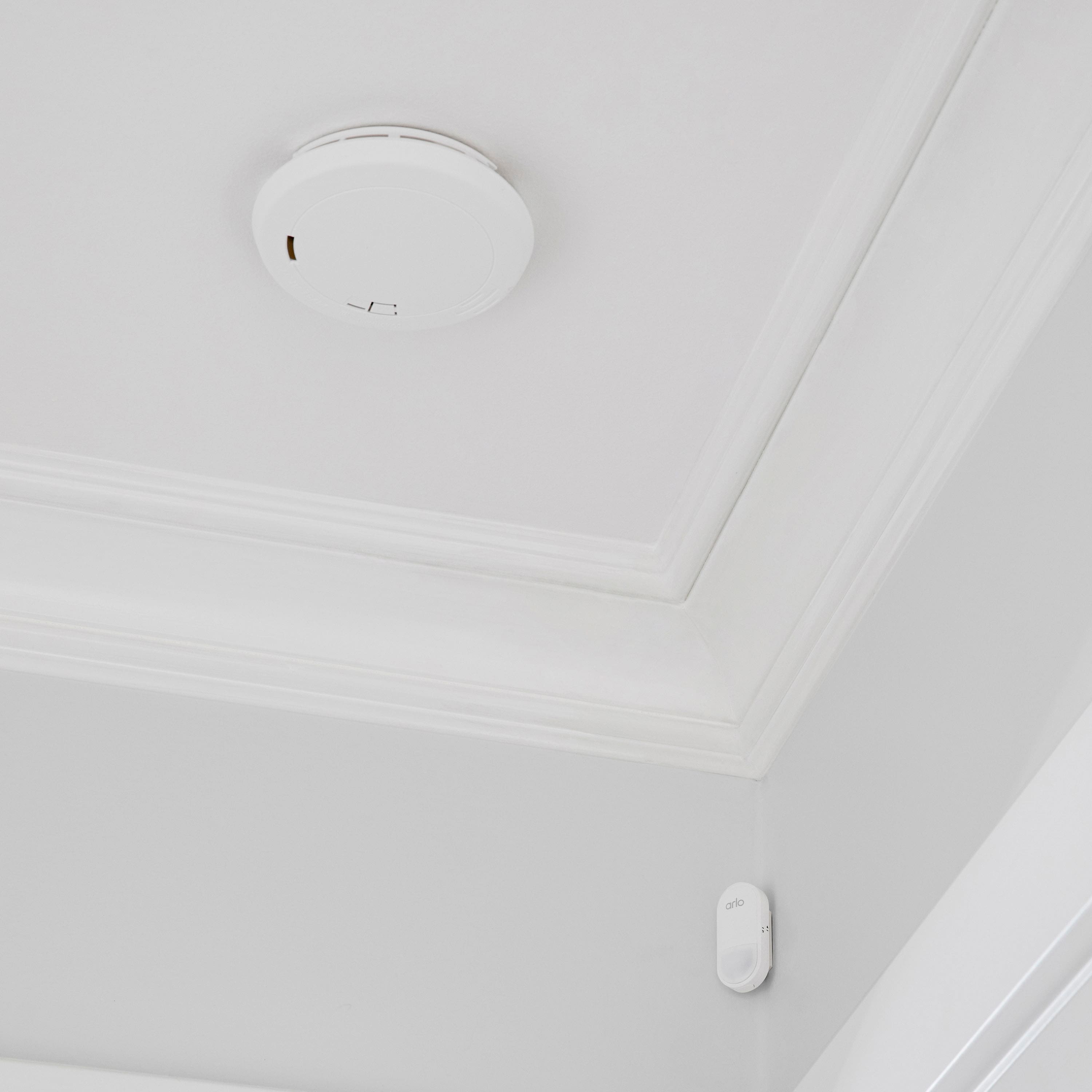 Alt View 17. Arlo - All-in-One Sensor with 8 sensing functions for Home Security System, 1 Pack - White.