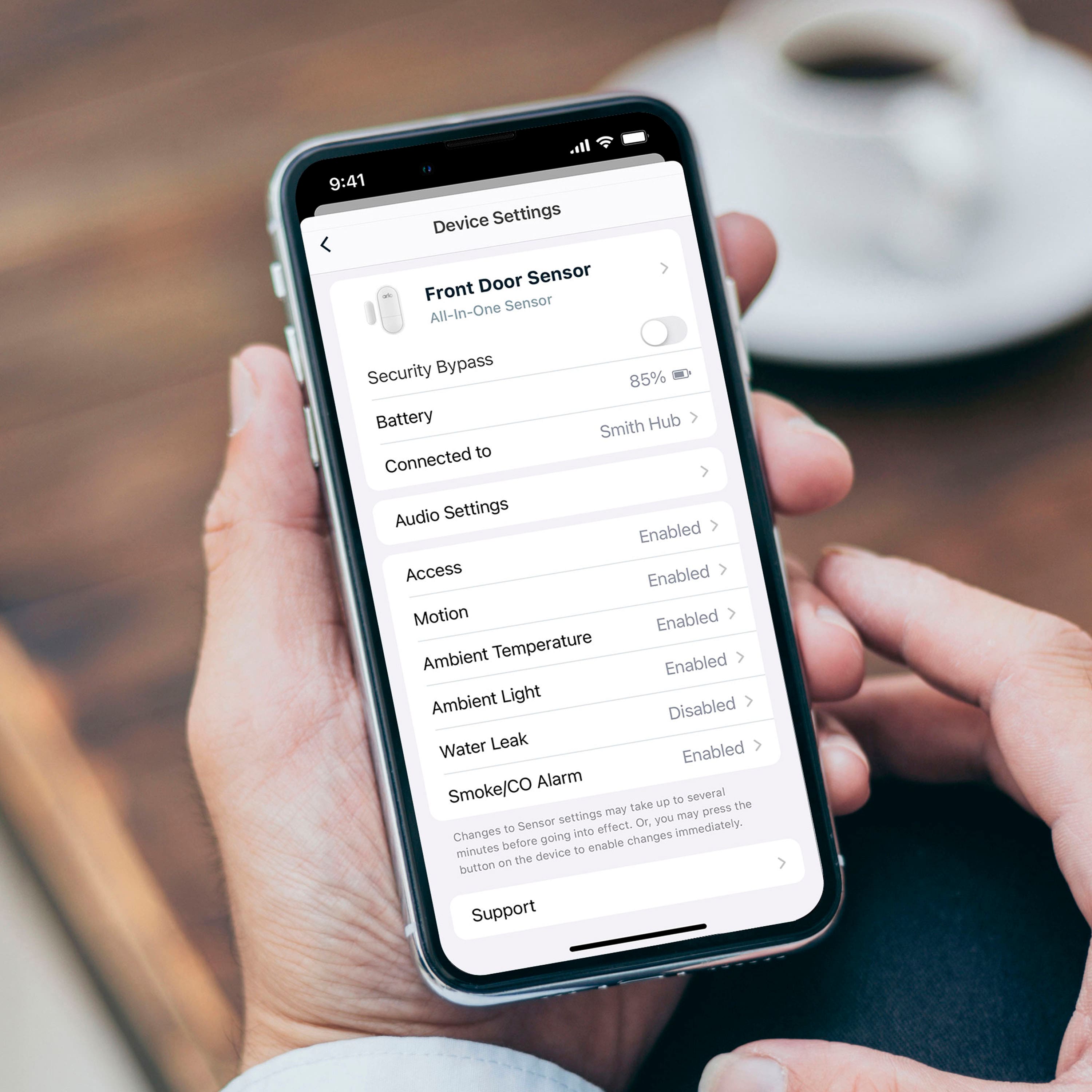 Alt View 20. Arlo - All-in-One Sensor with 8 sensing functions for Home Security System, 1 Pack - White.