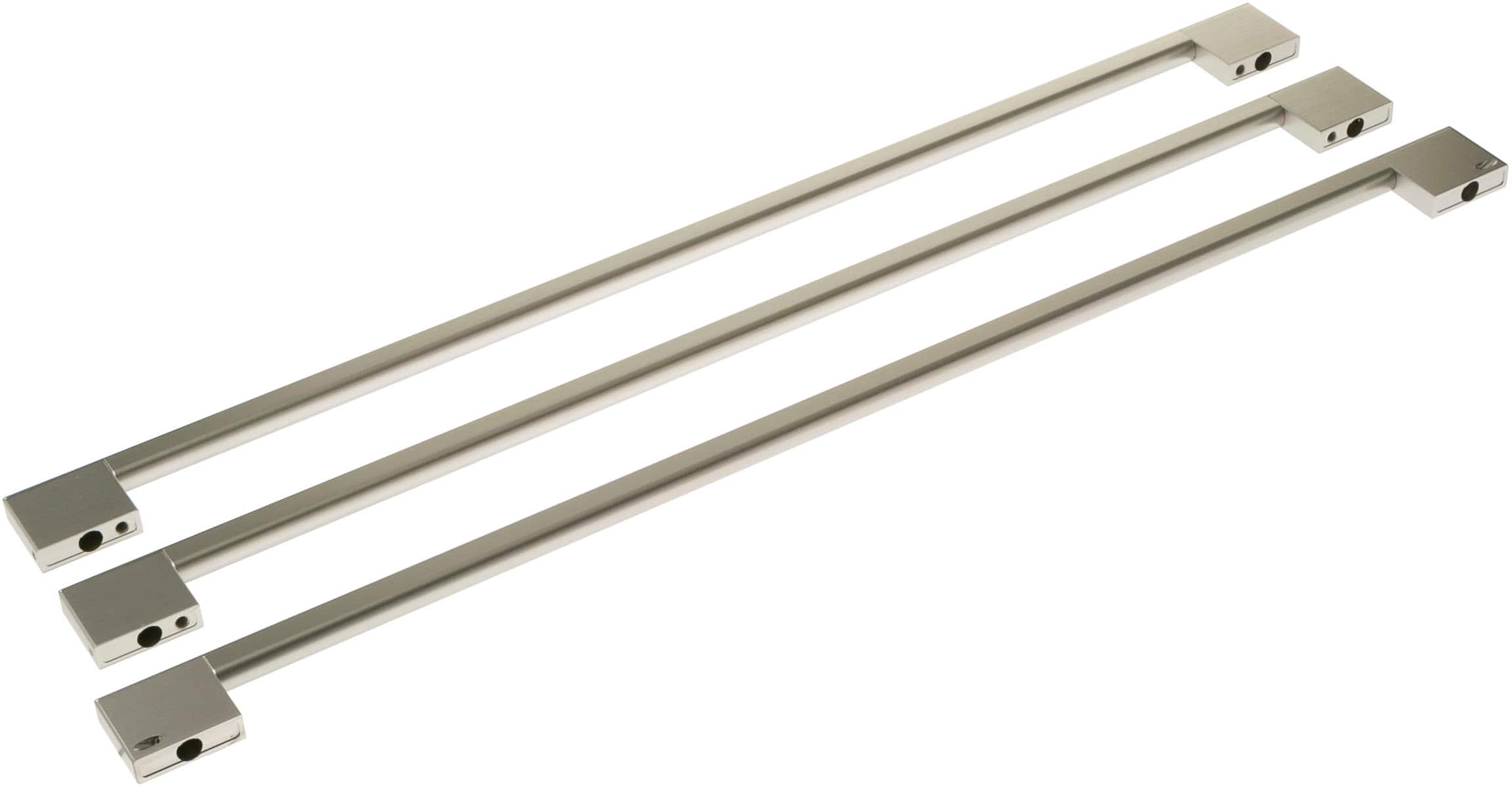 Angle. Monogram - Minimalist Handle Kit for Select Monogram Refrigerators - Silver.