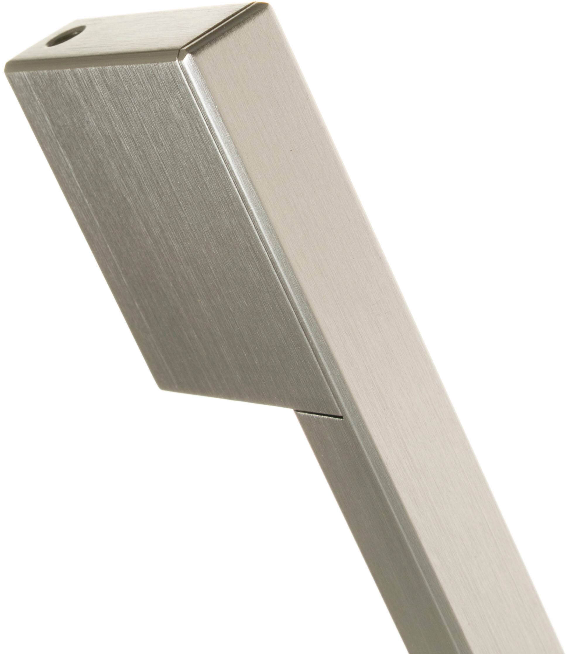 Left. Monogram - Minimalist Handle Kit for Select Monogram Refrigerators - Silver.