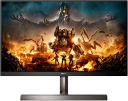 Philips - Momentum 32" LED 4K Gaming Monitor with HDR - Silver - Front_Zoom