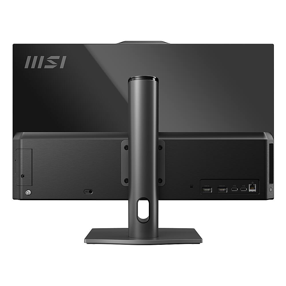 Back View: MSI - Modern AM272P 27" FHD All in One - Intel Core i7 1260P - 16GB Memory - 512GB SSD - Black