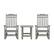 Front. Alamont Home - Winston Set of 2 Indoor/Outdoor Poly Resin Rocking Chairs with Side Table in Gray - Gray.