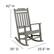 Alt View 12. Alamont Home - Winston Set of 2 Indoor/Outdoor Poly Resin Rocking Chairs with Side Table in Gray - Gray.