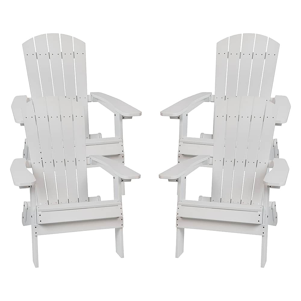 Alamont Home - Charlestown Adirondack Chair (set of 4) - White - Front_Zoom