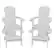 Front. Alamont Home - Charlestown Adirondack Chair (set of 4) - White.
