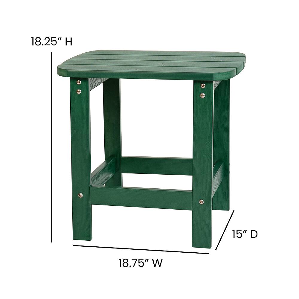 Alamont Home Charlestown Indoor/Outdoor Adirondack Style Side Table and
