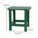 Alt View 13. Alamont Home - Charlestown Indoor/Outdoor Adirondack Style Side Table and 2 Chair Set in Green - Green.