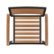Alt View 16. Flash Furniture - Lark Outdoor Square Modern  3 Piece Patio Set - Teak.