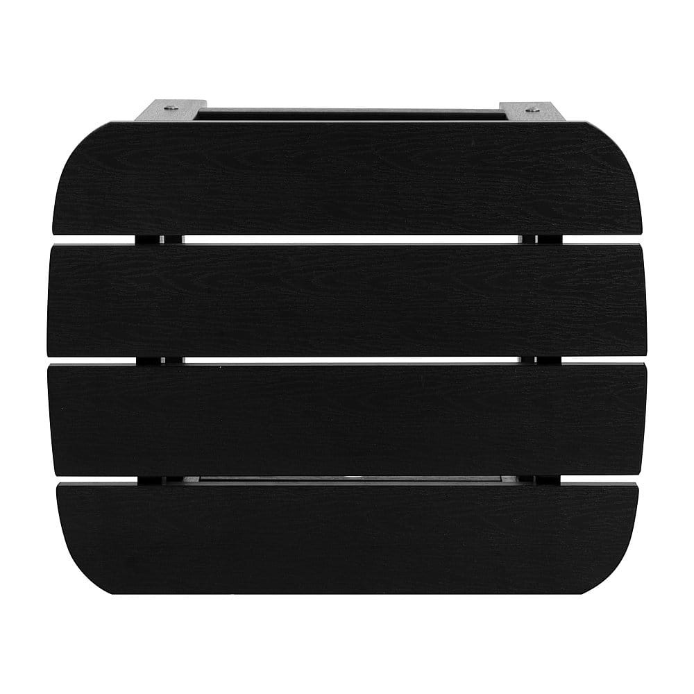 Alt View 16. Alamont Home - Charlestown Outdoor Rectangle Cottage Resin 3 Piece Patio Set - Black.