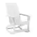 Front. Alamont Home - Finn Modern 2-Slat Adirondack Poly Resin Rocking Chair for Indoor/Outdoor Use - White - White.