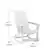 Alt View 13. Alamont Home - Finn Modern 2-Slat Adirondack Poly Resin Rocking Chair for Indoor/Outdoor Use - White - White.