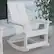 Alt View 15. Alamont Home - Finn Modern 2-Slat Adirondack Poly Resin Rocking Chair for Indoor/Outdoor Use - White - White.