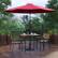 Alt View 12. Alamont Home - Lark Outdoor Square Modern 5 Piece Patio Set - Red.
