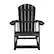 Alt View 11. Alamont Home - Savannah Adirondack Style Poly Resin Wood Rocking Chair for Indoor/Outdoor Use - Gray - Black.