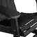 Alt View 15. Alamont Home - Savannah Adirondack Style Poly Resin Wood Rocking Chair for Indoor/Outdoor Use - Gray - Black.