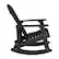 Alt View 16. Alamont Home - Savannah Adirondack Style Poly Resin Wood Rocking Chair for Indoor/Outdoor Use - Gray - Black.