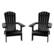 Front. Alamont Home - Charlestown Adirondack Chair (set of 2) - Black.