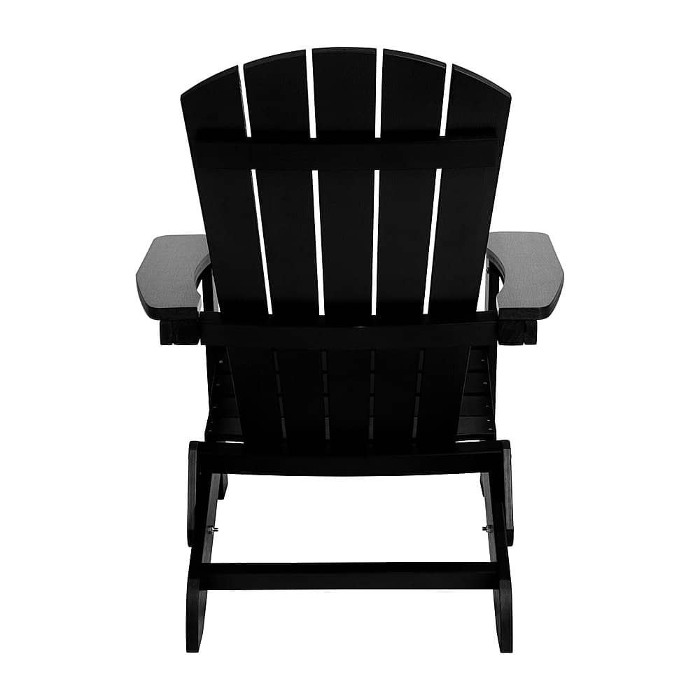 Flash Furniture Charlestown Adirondack Chair (set of 4) Black 4-JJ ...