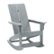 Front Zoom. Flash Furniture - Finn Modern 2-Slat Adirondack Poly Resin Rocking Chair for Indoor/Outdoor Use - Gray.