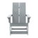 Alt View Zoom 11. Flash Furniture - Finn Modern 2-Slat Adirondack Poly Resin Rocking Chair for Indoor/Outdoor Use - Gray.