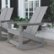 Alt View Zoom 12. Flash Furniture - Finn Modern 2-Slat Adirondack Poly Resin Rocking Chair for Indoor/Outdoor Use - Gray.