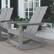 Alt View 12. Alamont Home - Finn Modern 2-Slat Adirondack Poly Resin Rocking Chair for Indoor/Outdoor Use - Gray - Gray.