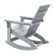 Alt View Zoom 18. Flash Furniture - Finn Modern 2-Slat Adirondack Poly Resin Rocking Chair for Indoor/Outdoor Use - Gray.