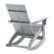 Alt View Zoom 19. Flash Furniture - Finn Modern 2-Slat Adirondack Poly Resin Rocking Chair for Indoor/Outdoor Use - Gray.