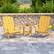 Alt View 11. Alamont Home - Charlestown Indoor/Outdoor Adirondack Style Side Table and 2 Chair Set in Yellow - Yellow.