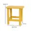 Alt View 13. Alamont Home - Charlestown Indoor/Outdoor Adirondack Style Side Table and 2 Chair Set in Yellow - Yellow.