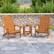 Alt View 11. Alamont Home - Charlestown Indoor/Outdoor Adirondack Style Side Table and 2 Chair Set in Teak - Teak.