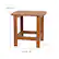 Alt View 13. Alamont Home - Charlestown Indoor/Outdoor Adirondack Style Side Table and 2 Chair Set in Teak - Teak.