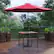 Alt View 11. Alamont Home - Lark Outdoor Square Modern 3 Piece Patio Set - Red.